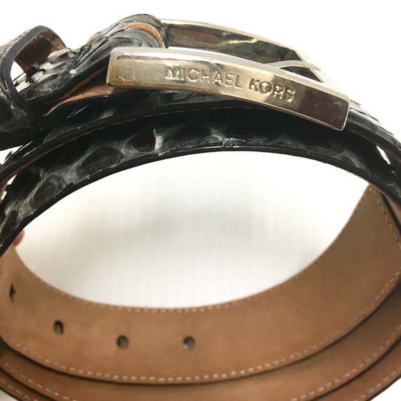 Michael Kors Real Python Leather Belt Italy size L - Picture 3 of 5